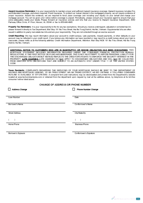 Download Vietnam Techcombank mortgage statement in Word and PDF formats 3 Photoshop template